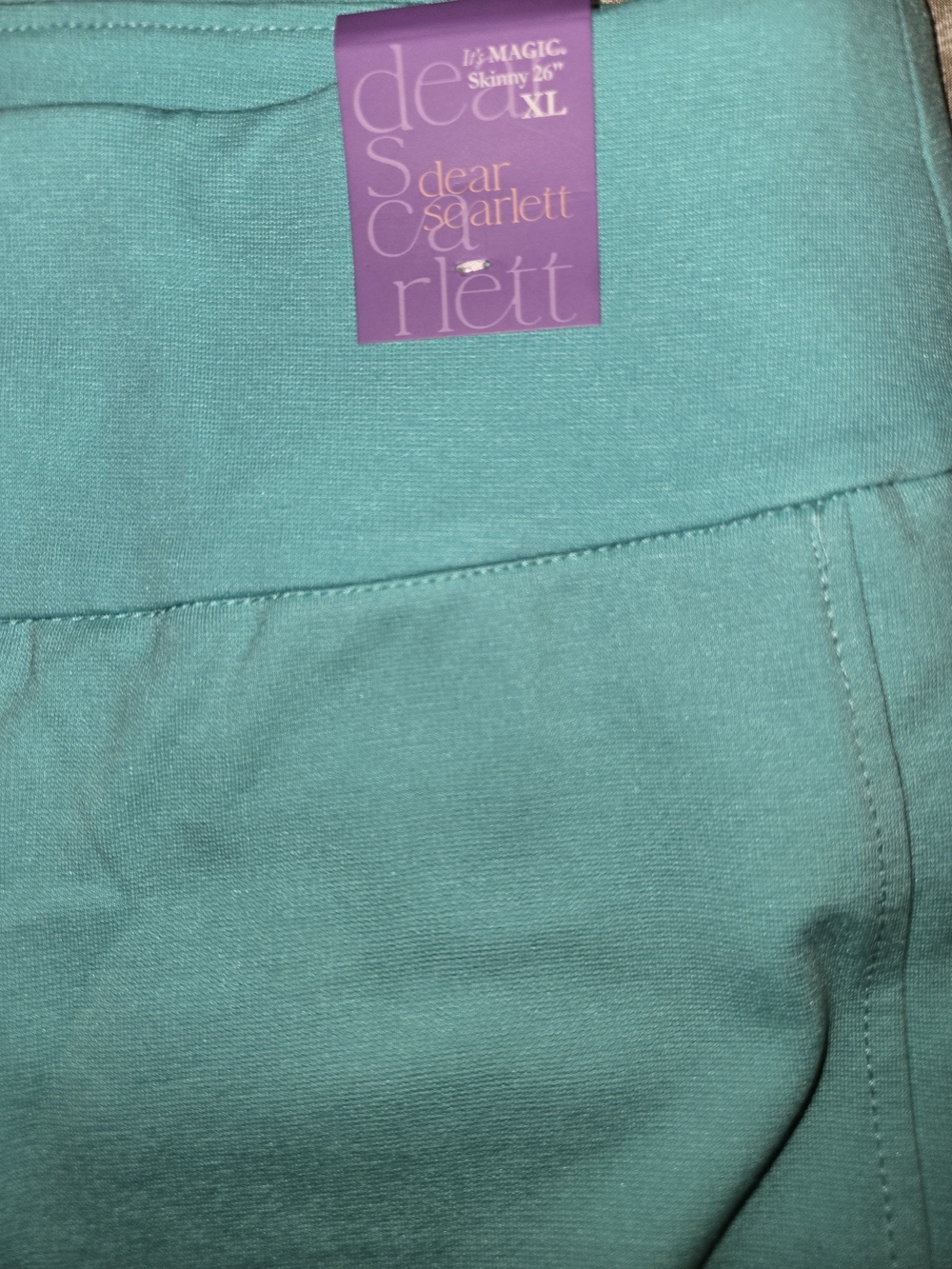 Dear Scarlett Aqua Magic High Waist Skinny Pants Sz XL - Picture 6 of 13